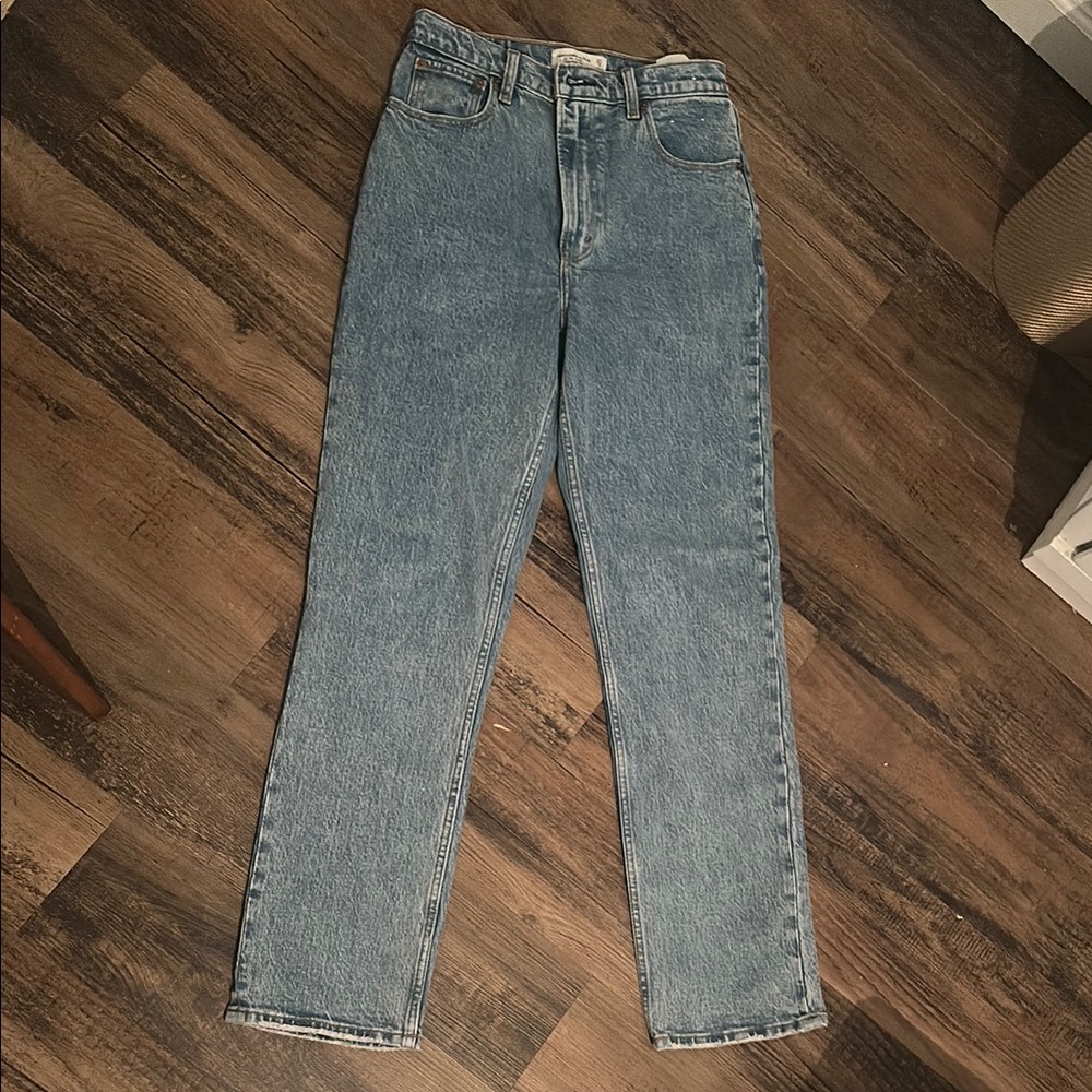Abercrombie & Fitch Blue Straight Leg Jeans